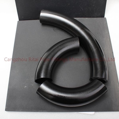 DIN2605 langer Biegungs-Rohr Sch 80 des Radius-90 LÄRM-BS EN10253 ST37.2 Kohlenstoff 3D 5D