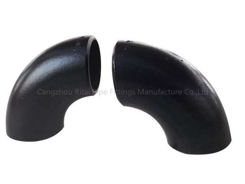 JIS A234 schweißte Grad 45 des Fittings-langen Radius-Ellbogen-90 der 180 Grad-Stahl